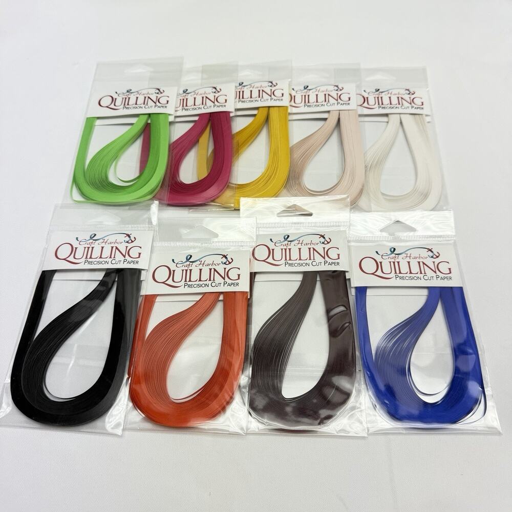900Strips Quilling Paper Random 9 Color For DIY Crafts Decor Flowers Letters